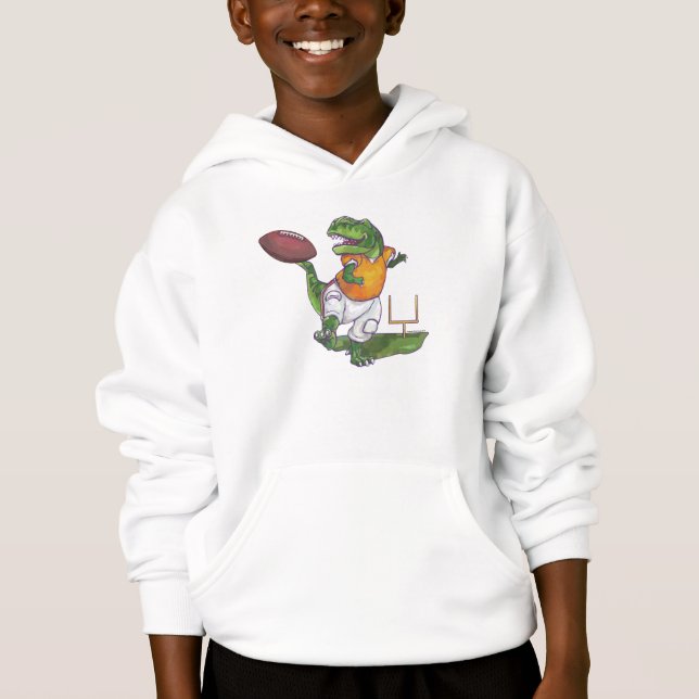 Dino Football Player Hoodie (Vorderseite)