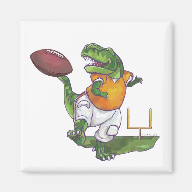 Dino Football Player Magnet (Vorne)