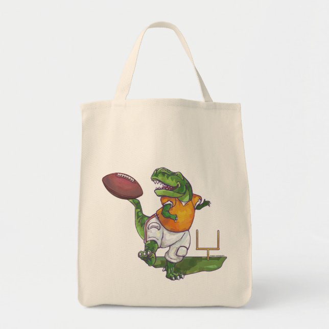 Dino Football Player Tragetasche (Vorne)