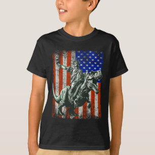 Dino Freiheitsstatue Dinosaurier T-Shirt
