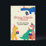 Dino Friends Birthday Einladung<br><div class="desc">Farbenfrohe Dino-Freunde sind hier um zu feiern! Eine lustige und charmante Geburtstagsveranstaltung,  die sich perfekt für Party eignet. (AI-Generated Artwork)</div>