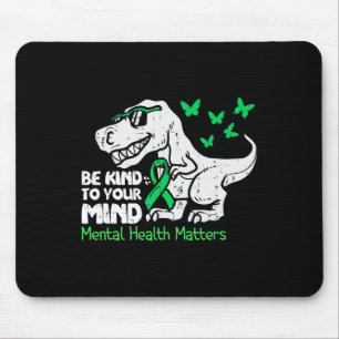 Dino für Bewusstsein für psychische Gesundheit Lus Mousepad
