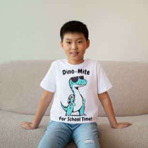 Dino für Schulzeit Kinder T - Shirt