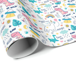 Dino Geschenkpapier