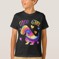 Dino Girl - Dinosaur Lover - Gefärbte Krawatte Nie