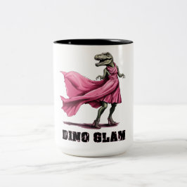 Dino Glam Dinosaur Zweifarbige Tasse