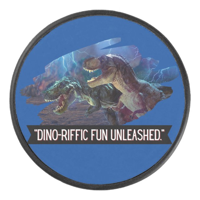 Dino - großartige Fundstelle Eishockey Puck (Vorderseite)