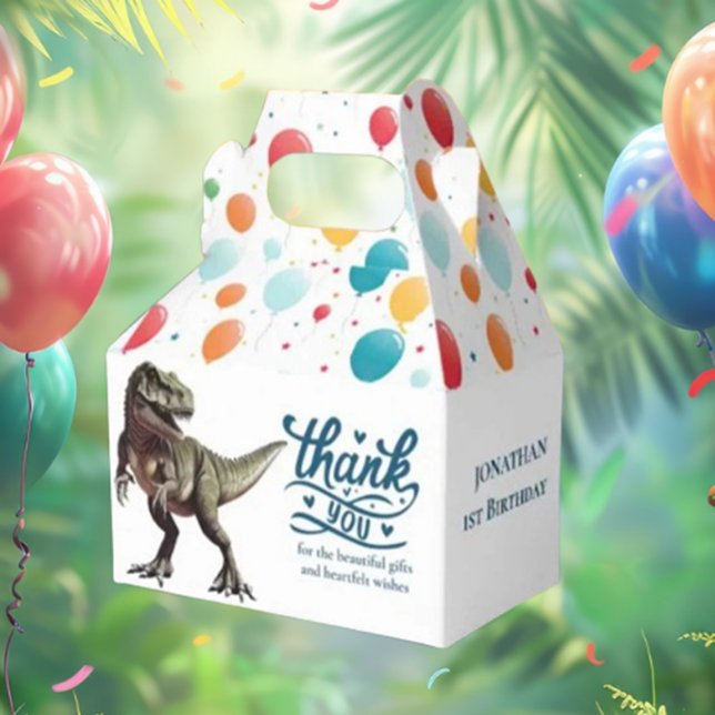 Dino-Happy-Boy-Gefälligkeitsbox Geschenkschachtel (Get ready to roar with excitement! Invite your friends to a dino-mite Jurassic World party)