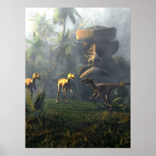Dino-Insel Poster