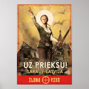 Dino-Invasionstag: Ilona Vike Poster