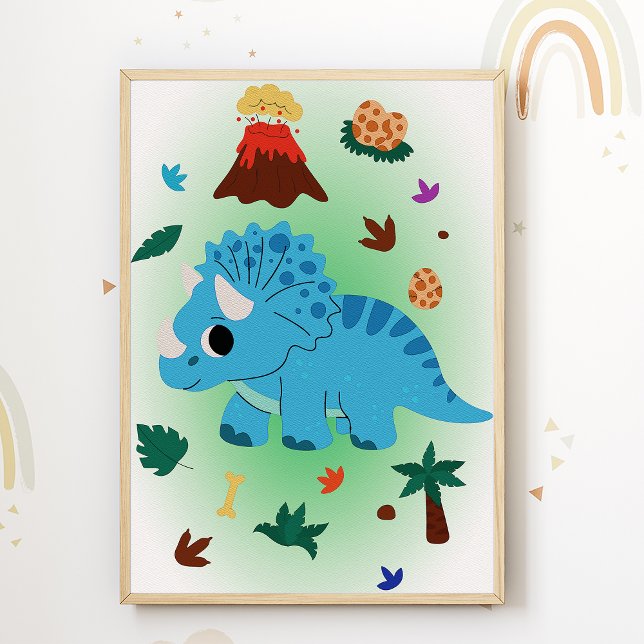 Dino Kinderzimmer Print Dinosaurier Kids Room Post Poster (Von Creator hochgeladen)