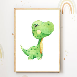 Dino-Kinderzimmerposter Dinosaurier Kinderzimmer D Poster