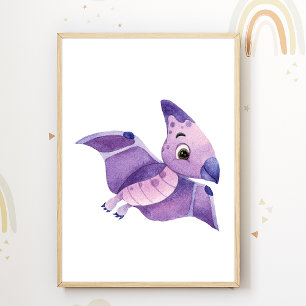 Dino-Kinderzimmerposter Dinosaurier Kinderzimmer D Poster