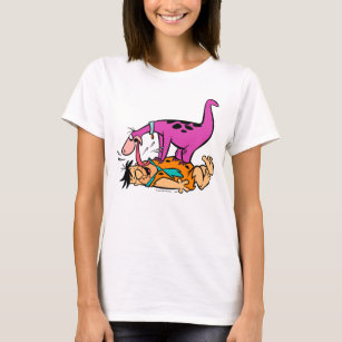 Dino Licking Fred Flintstone T-Shirt