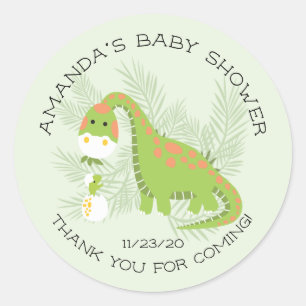 Dino Liebe Boys Baby Dusche Gefallen Sticker