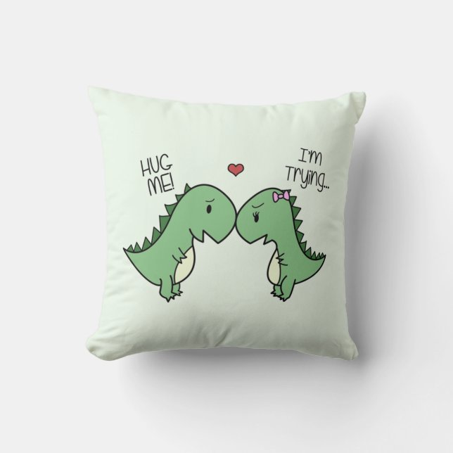 Dino Liebe Kissen! Kissen (Vorderseite)