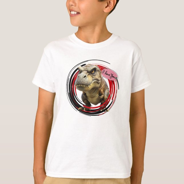 Dino Liebe T-Shirt (Vorderseite)