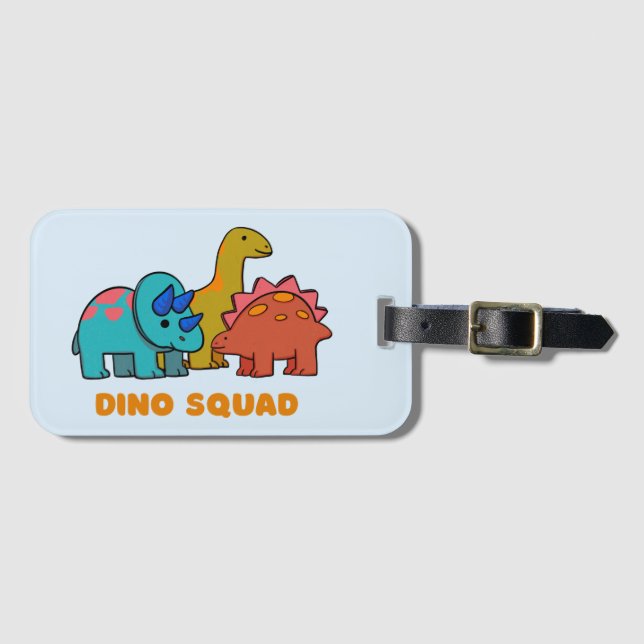 Dino Luggage Tag Gepäckanhänger (Vorderseite (Horizontal))