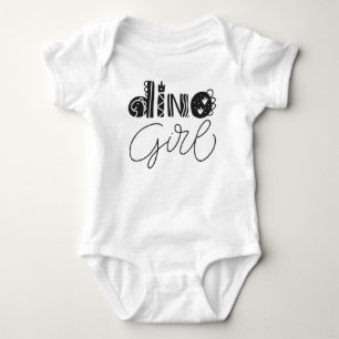 Dino-Mädchen Baby Bodysuit - Süße Dinosaurier-Graf Strampler
