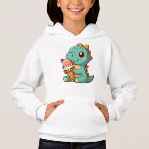 Dino mignonne de glace mangeur