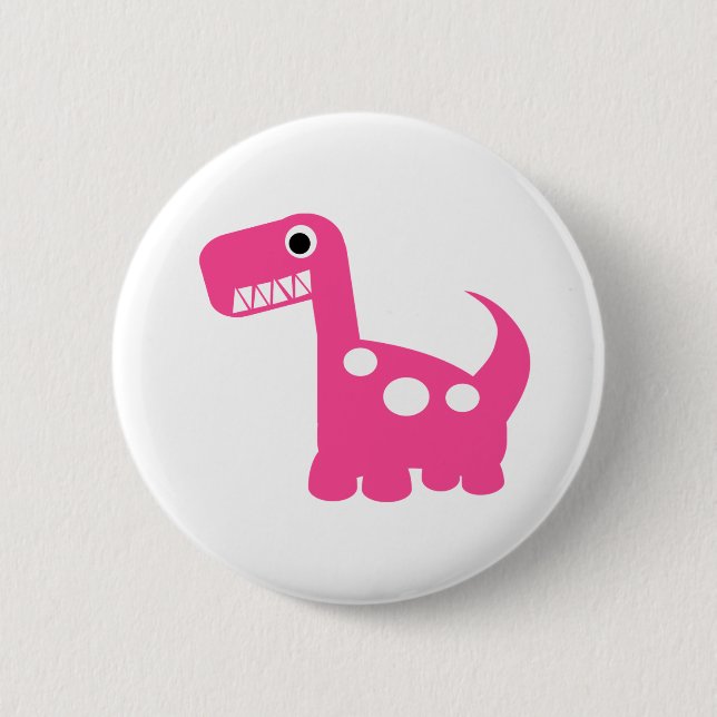 Dino-Milbe Knopf Button (Vorderseite)