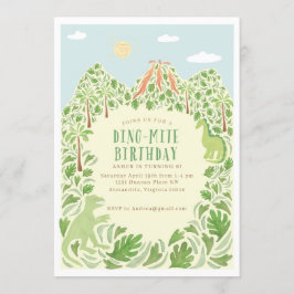 Dino-mite Birthday Party Einladung