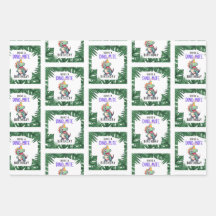 Dino-mite Birthday Wrapping Sheets