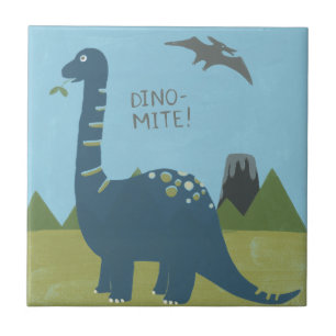 Dino-mite Dinosaur Fliese