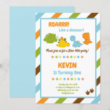 Dino-Mite Dinosaur Invitation Anniversaire