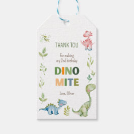 Dino-mite-Geburtstag Geschenkanhänger