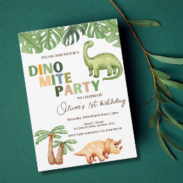 Dino-mite Geburtstagsparty Einladung