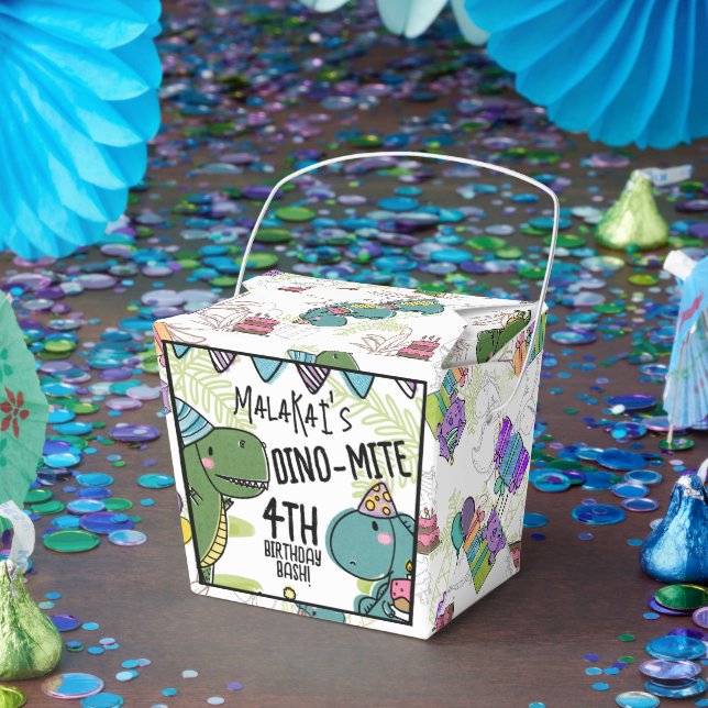 Dino-Mite Kids Geburtstagsparty Dinosaurier Geschenkschachtel (Party)