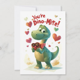 Dino-mite-Kinderkarte Feiertagskarte
