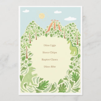 Dino-Mite-Party-Menü Programm