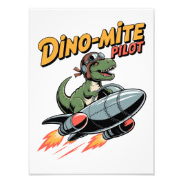 Dino-mite-Pilot Fotodruck