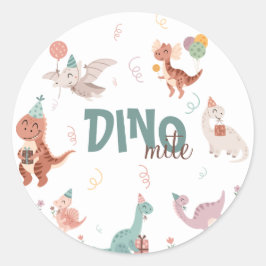 Dino-Mite Runder Aufkleber