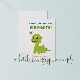 Dino-Mite Valentine's Day Card Einladung