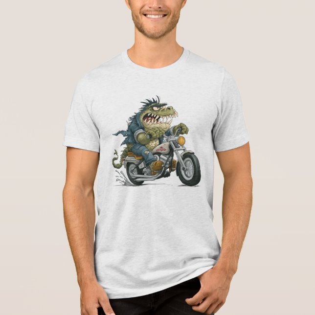 Dino-Monster Tri-Blend Shirt (Vorderseite)