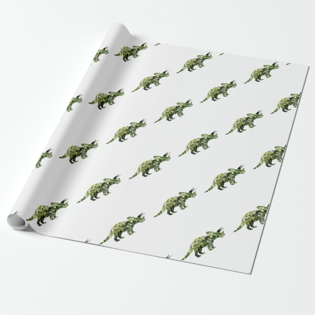 Dino Mood, Dinosaur Art Gift Wrap Geschenkpapier (Ungerollt)