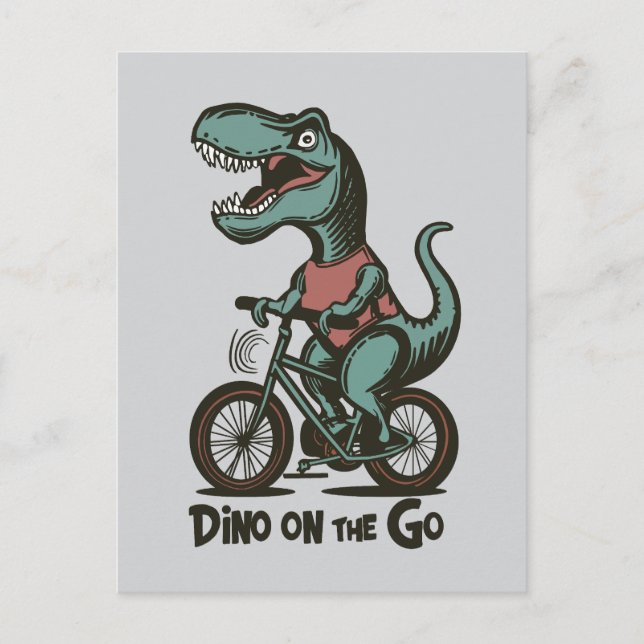 Dino on Go Postkarte (Vorderseite)