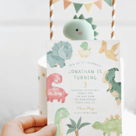 Dino Party Dino mite Birthday Einladung