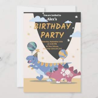 Dino-Party Einladungen: Spaß & Easy Scrip Einladung