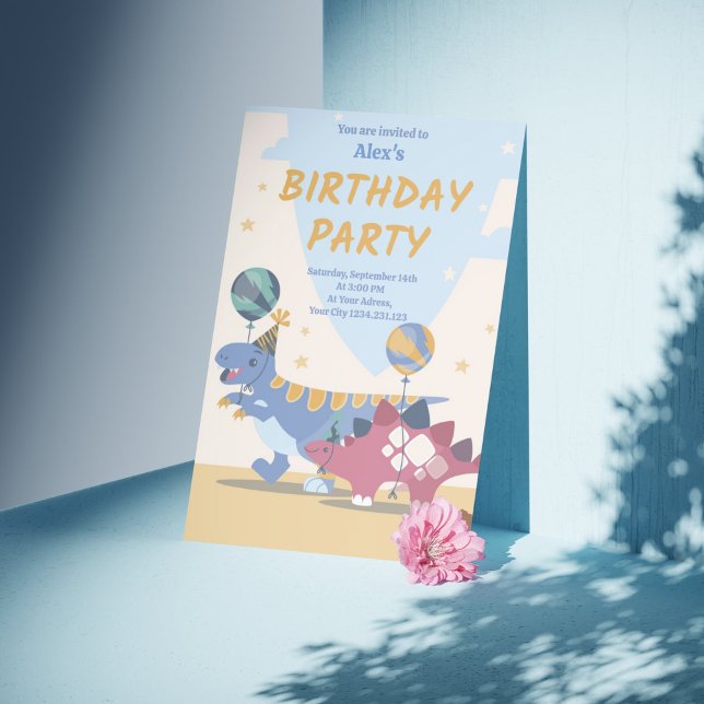 Dino-Party Einladungen: Spaß & Easy Scrip Einladung (Roar-some Dino Party Invitations! Fun & Customizable Templates)