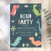 Dino Party | Niedliche Dinosaurier Erster Geburtst