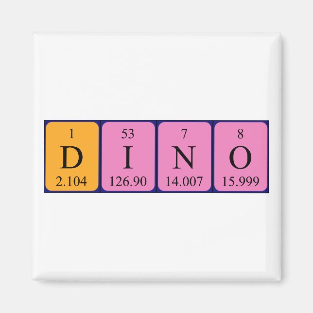 Dino-Periodenmagnet Magnet (Vorne)