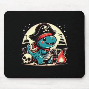 Dino-Pirat-Freibeuter-Pirat-Dinosaurier-Performanc Mousepad