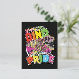 Dino Pride Logo Einladungspostkarte