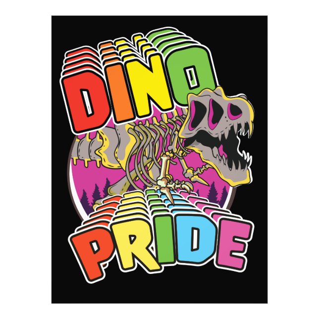 Dino-Pride-Logo Fotodruck (Vorne)