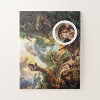 Dino Puzzle Customizable T-Rex Birthday