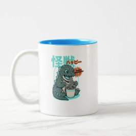 Dino Ramen Zweifarbige Tasse